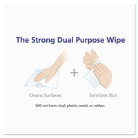 Hand Sanitizing Wipes, 6" x 8", White, 1