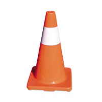 Traffic Cone,18h x 10w x 10d, Orange/Sil